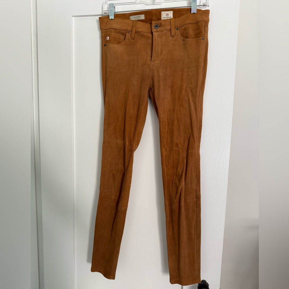 AG Caramel Suede Pants